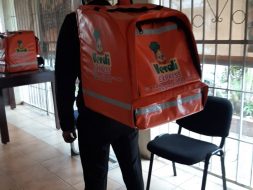 mochila para entregar comida